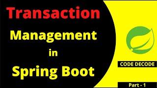 Transaction Management in hibernate in spring boot Interview questions  with Example  Code Decode