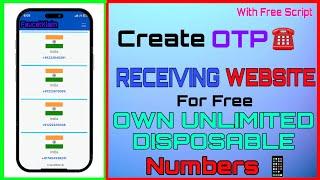 Create Your Own SMS Receive Website For Free  Make DISPOSABLE SMS website  UNLIMITED OTP