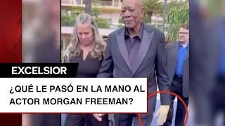 ¿Qué le pasó en la mano al actor Morgan Freeman? Preocupa reciente aparición
