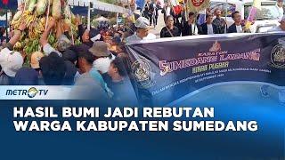 Peringati Maulid Nabi Warga Kabupaten Sumedang Merebutkan Hasil Bumi