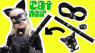 Miraculous Ladybug Cat Noir Dress Up Set Transformation with Mask Costume Plagg Kwami