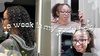a week in my NATURAL hair  my wash day routine styling my fav products growth tips + more