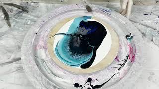 204. Sheleeart Australian Acrylic Fluid Artist - Negative Space Swipe