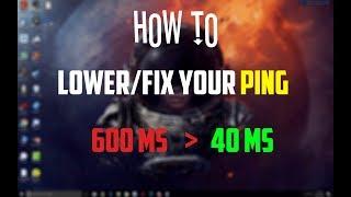 How to LowerFix Your Ping in all Games 2018 No lag 