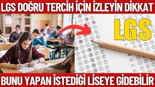 2024 LGS Doğru tercih için nelere dikkat edilmeli?