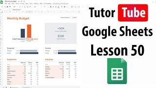 Google Sheets Tutorial - Lesson 50 - Printing Header Row in each Page