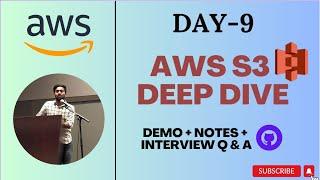 Day-9  AWS S3 Buckets Deep Dive  2 Demo Projects with Code  #aws #s3 #abhishekveeramalla