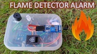 How to make a simple Flame Detector  Fire alarm project using arduino