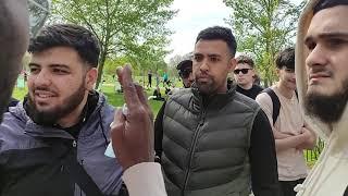 teeth knock out in a fight speakers corner  UK Hyde park 17-04-22