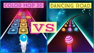 COLOR HOP 3D VS DANCING ROAD GAMEPLAY