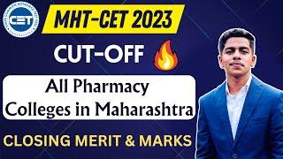 Pharmacy Colleges Maharashtra  Cut-off List  MHT-CET Counseling 2023  #mhtcet2023