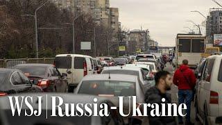 What Its Like to Escape Kyiv Amid Russian Attacks  WSJ