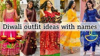 Diwali outfit ideas with names • Trendy diwali outfits for women • Festive outfits • STYLE POINT