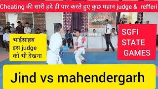 karate fight tushar yadav  Sgfi state games 2024 #sachinkarate  jind vs mahendergarh