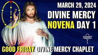 Divine Mercy Novena Day 1 ️ with Chaplet of Divine Mercy ️ March 29 2024 Good Friday Divine Mercy