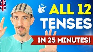ALL 12 Verb Tenses in English… EXPLAINED 