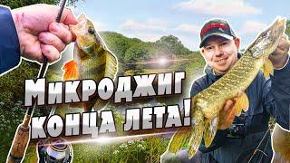 Щуки на микроджиг  Рыбалка в последние дни лета  Денис Вихров