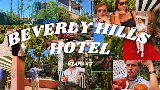 Beverly Hills Hotel - Cabana Cafe Walking Around the Hotel Pool   VLOG #7