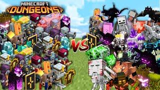 MINECRAFT DUNGEONS vs OP BOSSES in Minecraft Mob Battle