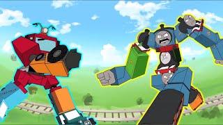 Thomas The Robot VS Robot Postman  Funny Meme Animation #trending #memes #thomasthetankengine