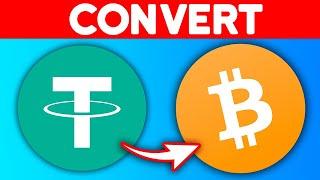  How to CONVERT USDT to BTC on BINANCE  Swap USDT to BITCOIN on BINANCE