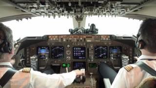 Boeing 747-400 take-off from FRA