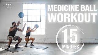 15 Minute Medicine Ball HIIT Workout For All Fitness Levels