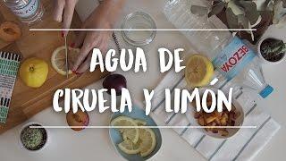 Agua de ciruelas y limón