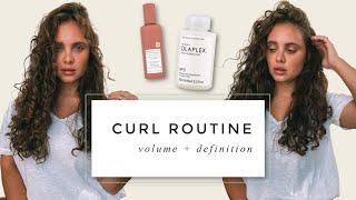 Curly Hair Routine for Volume and Definition using olaplex  dana gagliotti