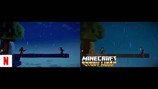 Minecraft Story Mode  Jesse vs Aiden Fight  Netflix vs Original Game  4K