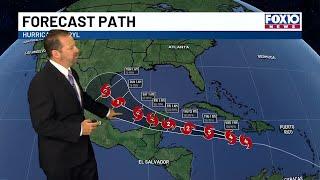 Tracking Category 5 Hurricane Beryl