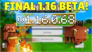 MCPE 1.16.0.68 FINAL NETHER BETA Minecraft Pocket Edition OFFICIAL Release Date Confirmed