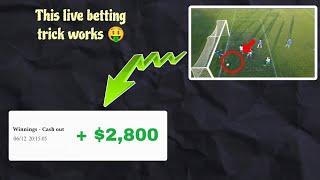 In-play Betting Strategy to Always make money with soccer betting - Live betting trick that works