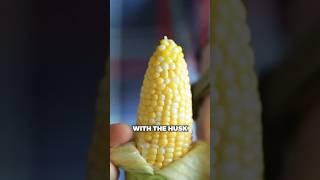 Amazing Corn Shucking Technique - No Silk #shorts
