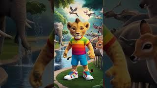 Bahadur leo Sher #trendingshorts #lionkikahaniyan #cartoon #kidsfun #shorts