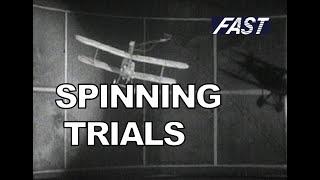 Spinning Trials in vertical wind tunnel