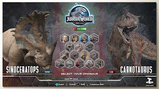 Sinoceratops vs Carnotaurus with Healthbars