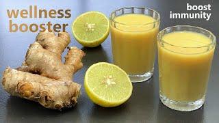 Immunity Boosting Ginger Shots  Wellness Booster  Ginger Lemon Shots  Anti Inflammatory