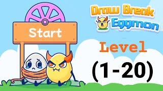 Draw Break Eggmon part 1 All levels 1-20 walkthrough