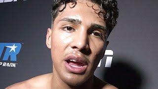 Emiliano Vargas CALLS OUT Teofimo Lopez & Devin Haney IMMEDIATELY AFTER 1ST ROUND KO of Zaragoza