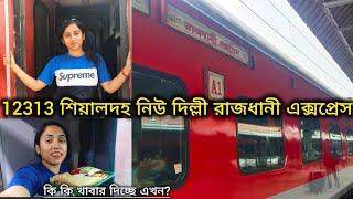 Sealdah New Delhi Rajdhani Express  12313 Sealdah Rajdhani express  দিল্লী ভ্রমণ - প্রথম পর্ব