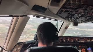 B757 Cockpit Landing in Palma de Mallorca  iPhone 4K 60fps