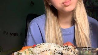 ASMR Sushi mukbang