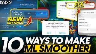 10 WAYS TO MAKE YOUR GAME FASTER AND LAG FREE  UPDATED MLBB LAG REDUCE TRICKS