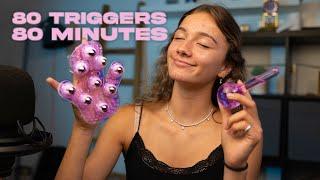 ASMR - 80 TRIGGERS IN 80 MINUTES 800K SPECIAL