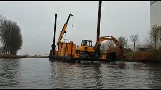 Werkschip GSNED17 met kraan Gent