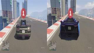 GTA 5 ONLINE ENTITY XXR VS PEGASSI TEZERACT  SPEED TEST DISTANCE 0-1 KM