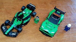 LEGO Aston Martin Vantage Safety Car & AMR23 Speed Build