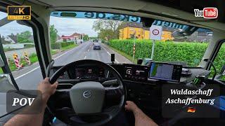 POV  ASMR Truck driving Waldaschaff - Aschaffenburg 4K