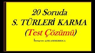 20 Soruda Türkçe Sözcük Türleri Karma Test Çözümü